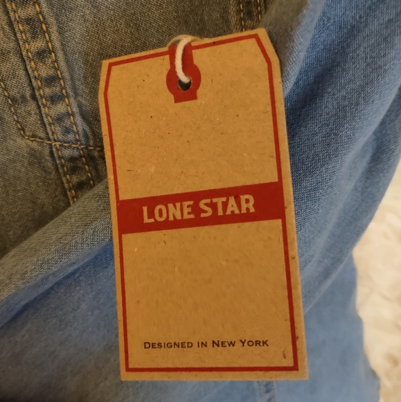 Lone Star, Juniors Sz Med, Lt Weight Cotton Denim Jacket, Snap Front, NWTs - Picture 7 of 15